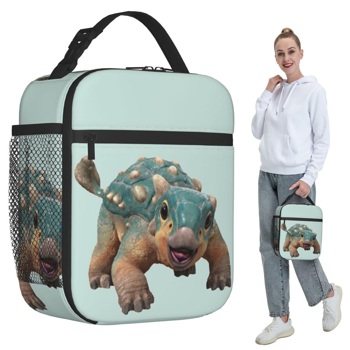 Bumpy Ankylosaurus Magniventris Insulated Lunch Bag for Women Office Cooler Thermal Food Box Tote Lunch Boxes Container One Size