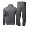 Leisure Sports Suit Men's Cardigan Stand Up Collar Sports Suit Middle-aged and Young Business Leisure Suit Sports Suit Running Sports Two-piece Set