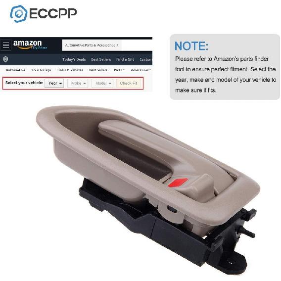 ECCPP Door Handles Interior Inside Inner Driver Passenger Side for 1997 1998 1999 2000 2001 Camry Beige(2pcs)