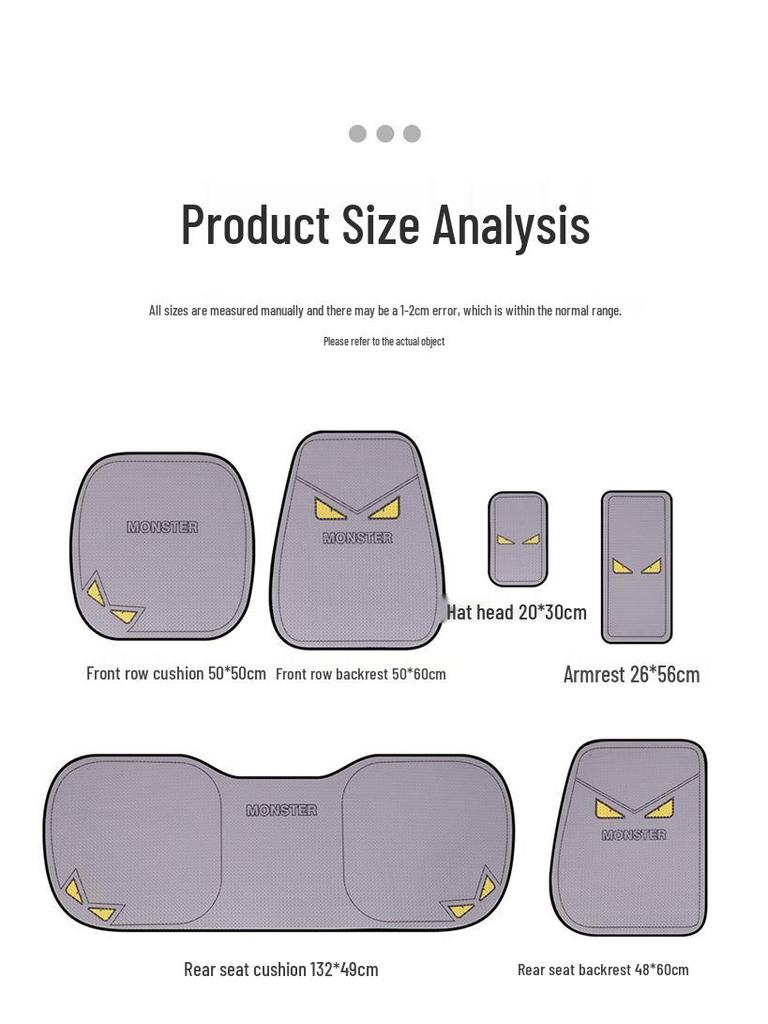 Universal Cartoon Linen Car Seat Cushion - Warm, Stylish, Four Seasons Comfort