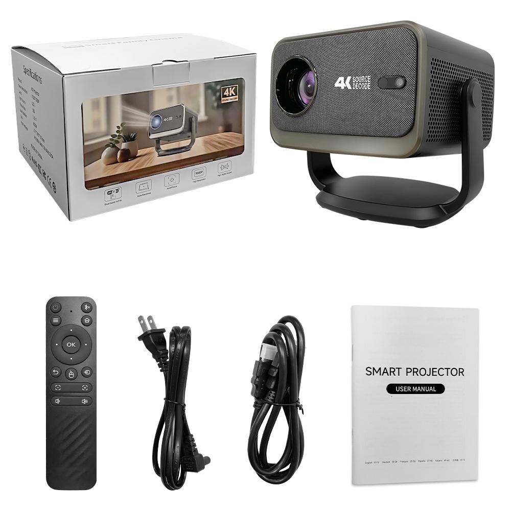 

P20 Plus Новый Android 13 Full HD 1080P Видеопроектор для домашнего кинотеатра, 2 ГБ ОЗУ 32 ГБ ПЗУ чёрный