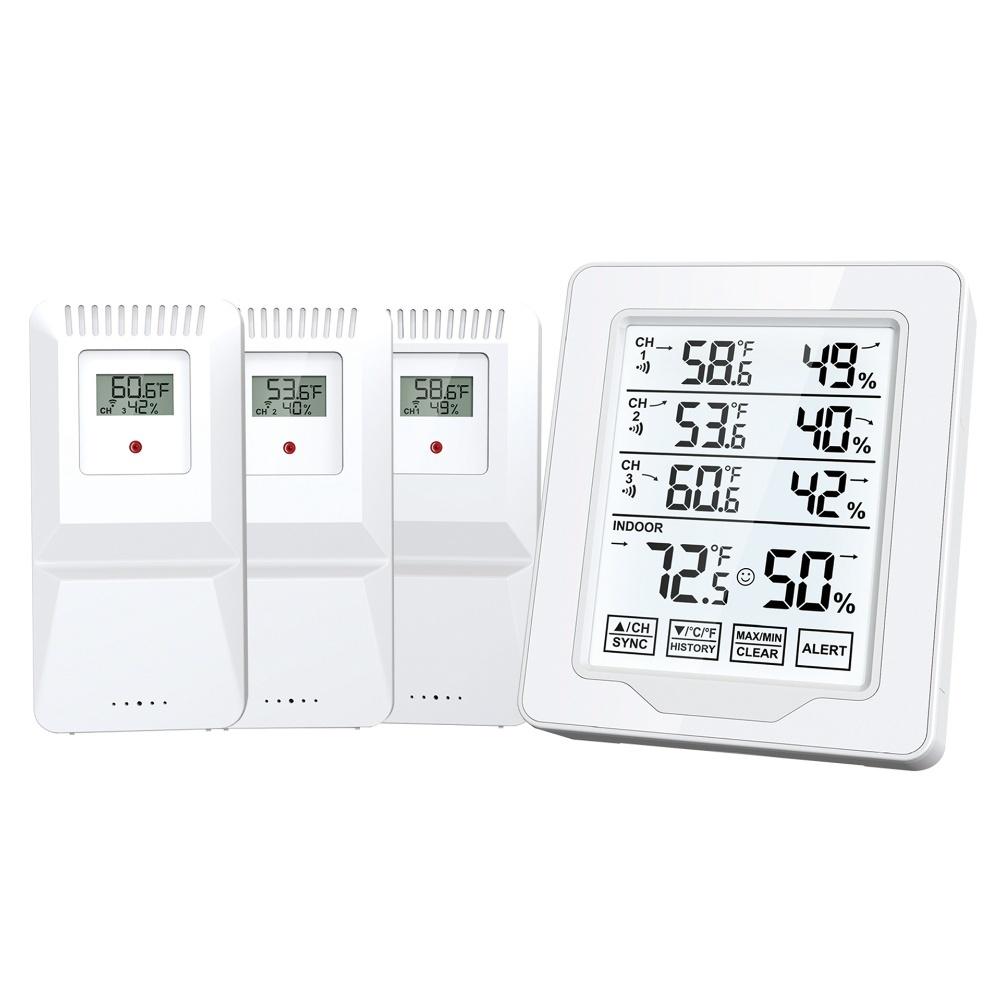 

MaxMin Record Indoor Outdoor Sensor 500FT Transmission Range AAA Battery Powered Accurate Temperature Readings China Mainland