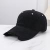 Light Board Burr Brim Baseball Cap Spring and Summer New Retro Hole Fashion Old Personality High Quality Versatile Cap