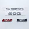 3D ABS Black Silver Letters  G800 800 BITURBO Emblem for Mercedes Benz Brabus G Car Fender Trunk Rear W464 Logo Sticker MU8