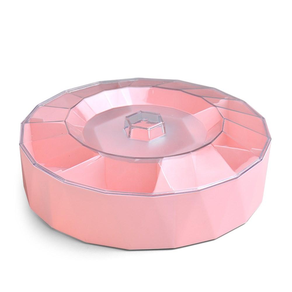 Creative Divided Candy Box With Lid Living Room Office Transparent Snack Tray Fruit Tray New Year Festive Plastic Dried Fruit