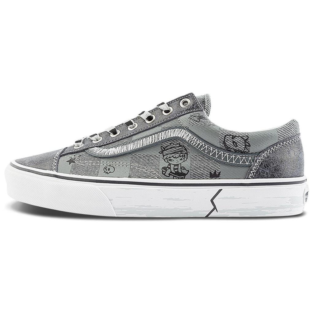 Vans Hirono X  Ua Style 36 Fun Print Low-Top Skate Shoes Unisex Sneakers Gray VN000CDEN43