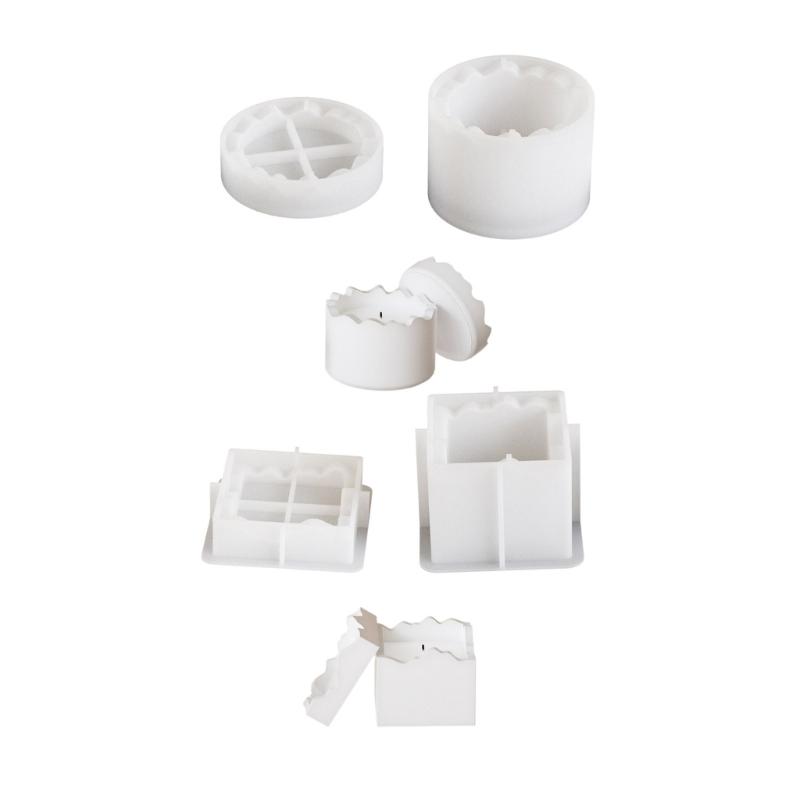 Versatile Candle Cup Silicone Mold Versatile Silicone Molding Set for Homemade Resin Ornament and Candle Holders