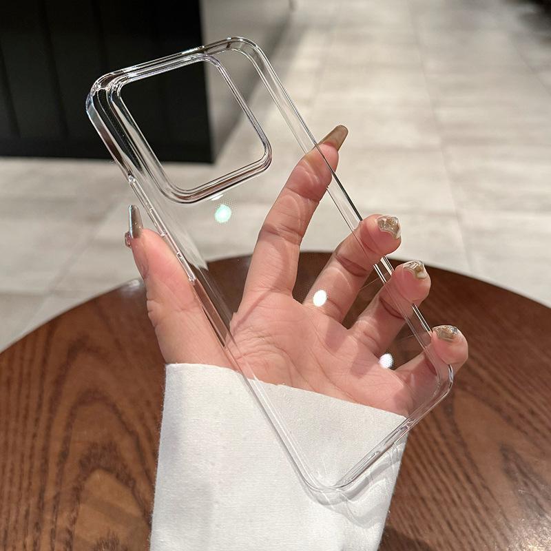 Ultra-Thin Transparent Magnetic Case for Xiaomi 14 Ultra & 15 Pro: Full Coverage, Anti-Drop, Frosted, Simple, Hard Shell