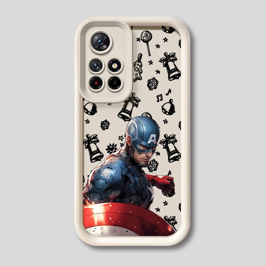 Marvel Deadpool Captain America Hülle für Xiaomi Redmi Note 13 14 Pro Plus 12s 11s 10 11 12 Pro Weiche Hülle