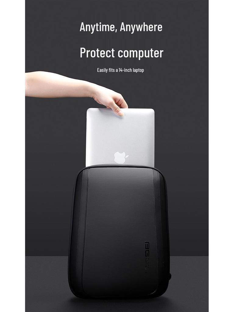 BANGE Men's Large-Capacity Laptop Backpack – Casual Business & Student Use