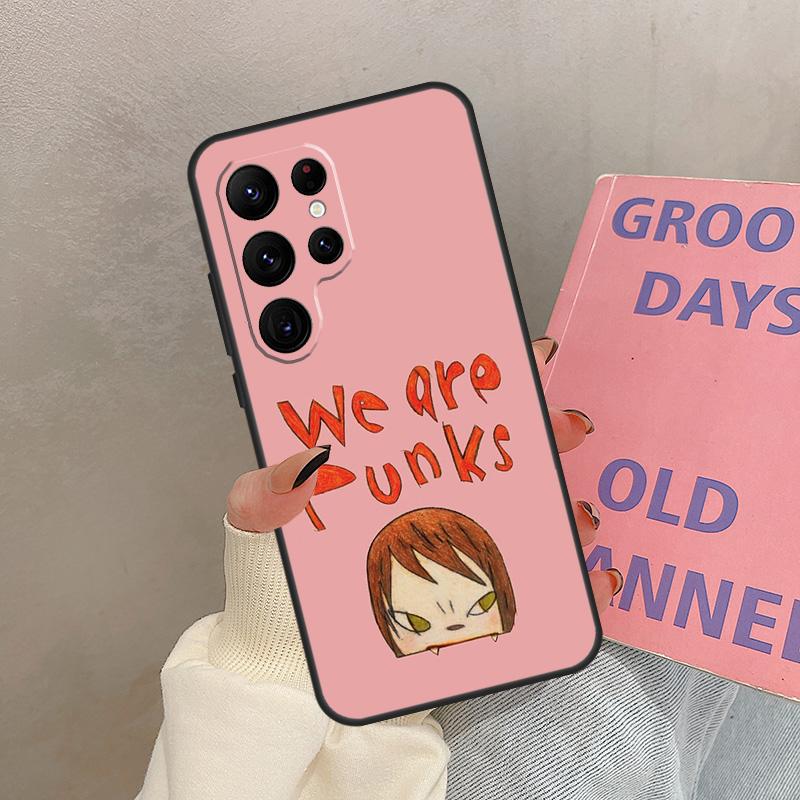 Yoshitomo Nara Case For Samsung Galaxy S24 Ultra S20 S21 S22 S23 S25 Ultra S9 S10 Plus S25 FE Cover Coque