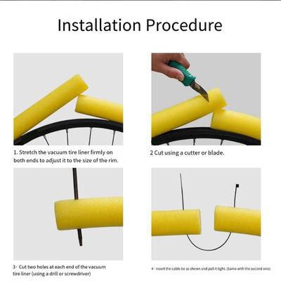 Mountain Bike Tire Insert Tube Protectors Road Bike Inner Tube Protections Tubeless Tire Protective Replacement Part