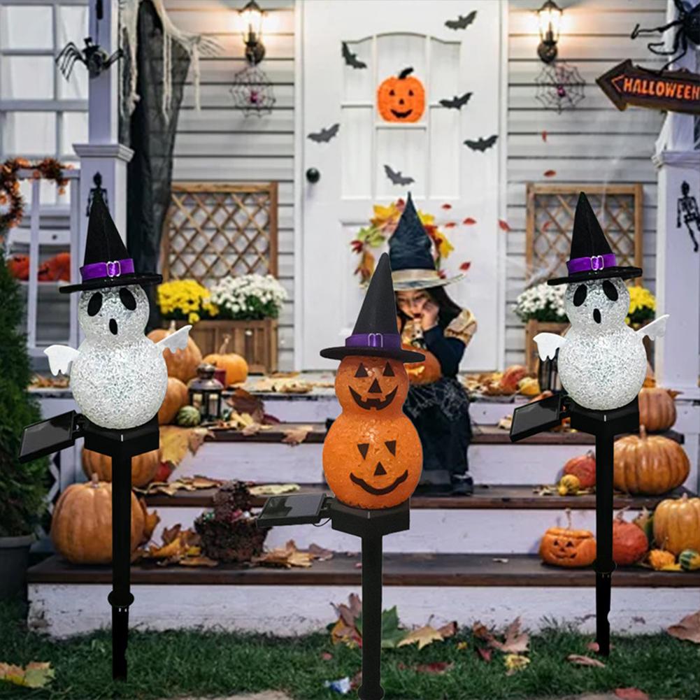 

Kolip Halloween Decorations Solar Garden Lights Outdoor, Specter Pathway Lights Decorations As The Picture