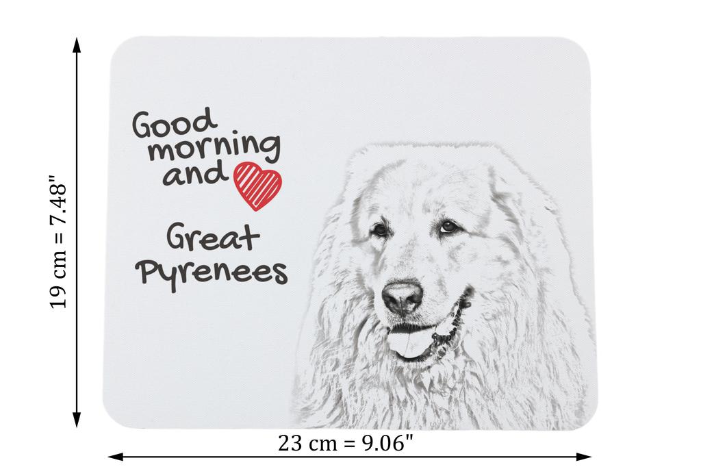 Pyrenean Mountain Dog, Great Pyrenees – Mouse pad with print, personalized dog-themed mouse pad | Art-Dog
