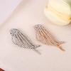1/2Pcs Fashionable Shiny Angel Wings Hairpins Rhinestone Metal Hair Clips Women'S Hair Ornaments