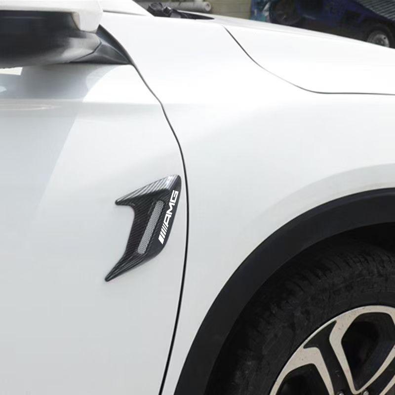 Universal Car Front Bumper Side Air Vent Car Splitter Wing Spoiler Canard For Mercedes Benz AMG A B C M ML GLA GLE GLS E Class UYUS2