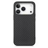 For iPhone 17 Pro Case Carbon Fiber Texture PU+PC+TPU Phone Back Cover