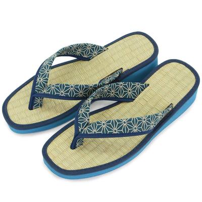 Setta Tatami Tatami Zori Sandaletler Calypso Tatami Sandaletler Indigo Boyalı Keten Yaprağı 52 M [Takeharu] Erkek Erkek