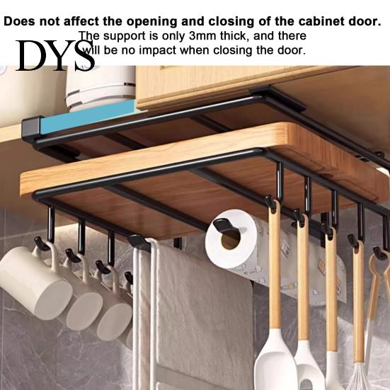 Space Saving Kitchen Gadget Iron Cutting Board Rack, Anti-slip Under Cupboard Hanging Chopping Stand Organizer, Drying Rack for Countertop Vertical