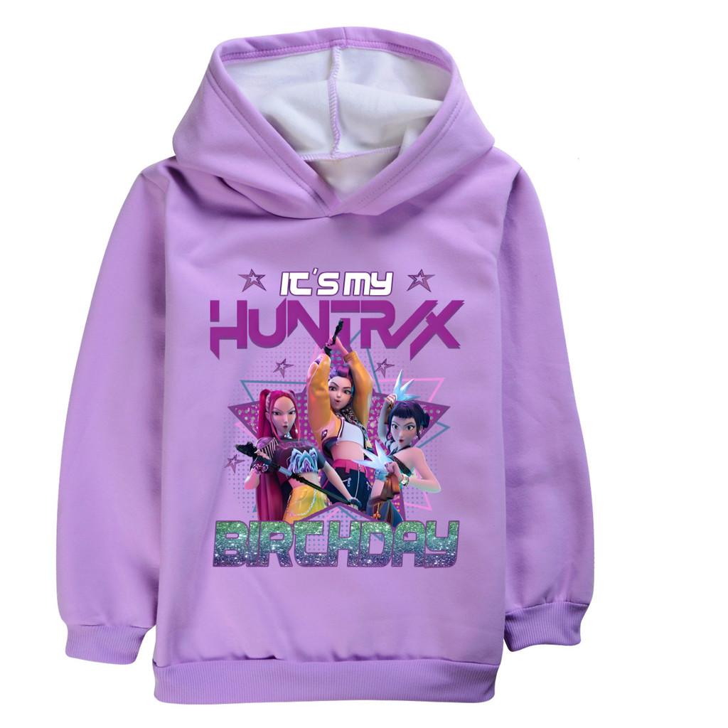 5001 Kinder Mädchen Kpop Rumi Zoey Mira Huntrix Samt Warmer Winter Hoodie