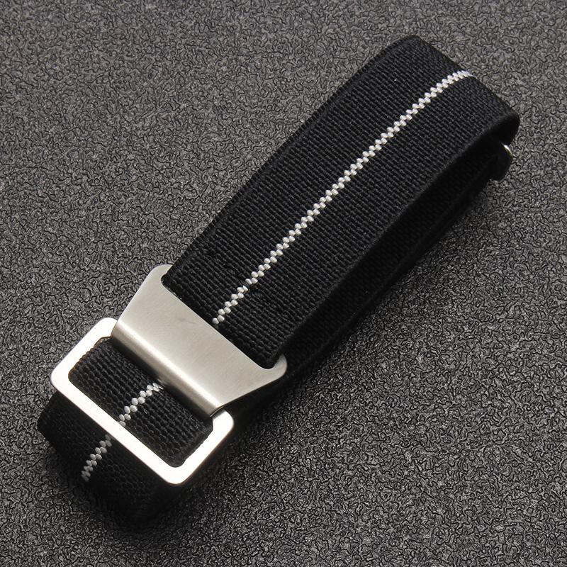 Borsa Paracadute Truppe Francesi Anni '60 Cinturino Elastico per Orologio per Tudor Seiko Casio Cinturini in Nylon Smartwatch da Uomo Cinturino in Tessuto