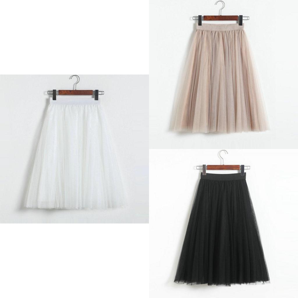 Premium Quality Women's 3 Layer Tutu Ballet Skirt Tulle Petticoat For Vintage Elegance