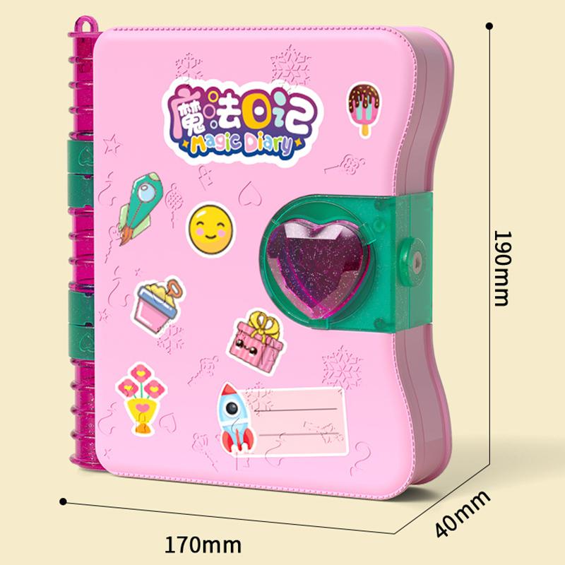 Jurnal de jucărie prințesă pentru fete cu chei de blocare ascutitoare de creion autocolant pentru ștergerea materialelor educaționale jucărie cadou pentru fetiță 3 14 ani