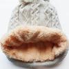 New Style Jacquard Beanie with Pom-pom, Fleece-lined and Thickened for Autumn and Winter Warmth, Suitable for Outdoor Sports and Skiing