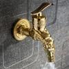 Sink Faucets Bathroom Sink Faucet Brass Gold Three Holes Double Handle Luxury Bath Sink Bath Faucets Mixer Water