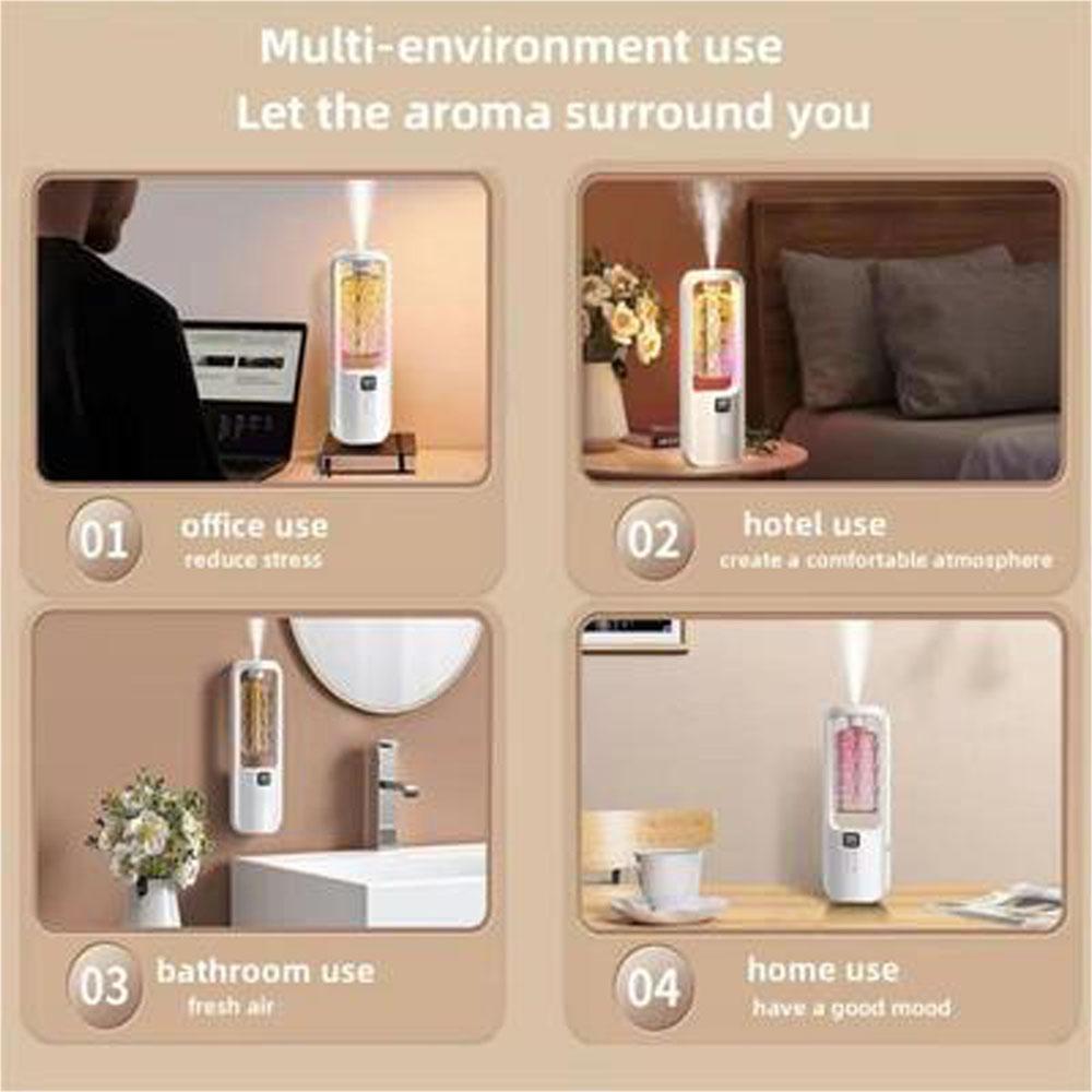 50ml Wall Mounted Aroma Diffuser Fragrance Essential Oil Aromatherapy Machine with Time Setting Air Purifying Fragrance Diffuser