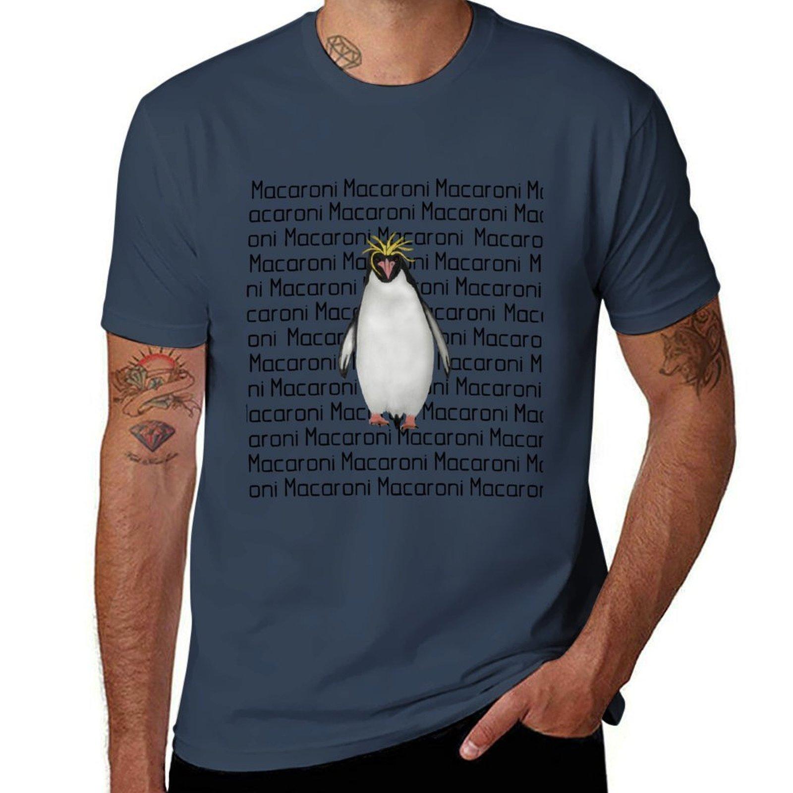 Macaroni Penguin Labeled Tshirt Quick Dry Sports Short Sleeve Tee S