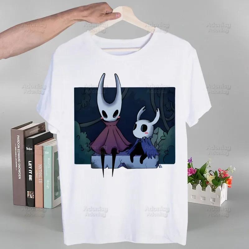 Hollow Knight Módne T-shirt s potlačou Letné Unisex Novinka Krátky rukáv Hra Kreslený film Unisex Tričko Unisex Zábavné topy Tričko