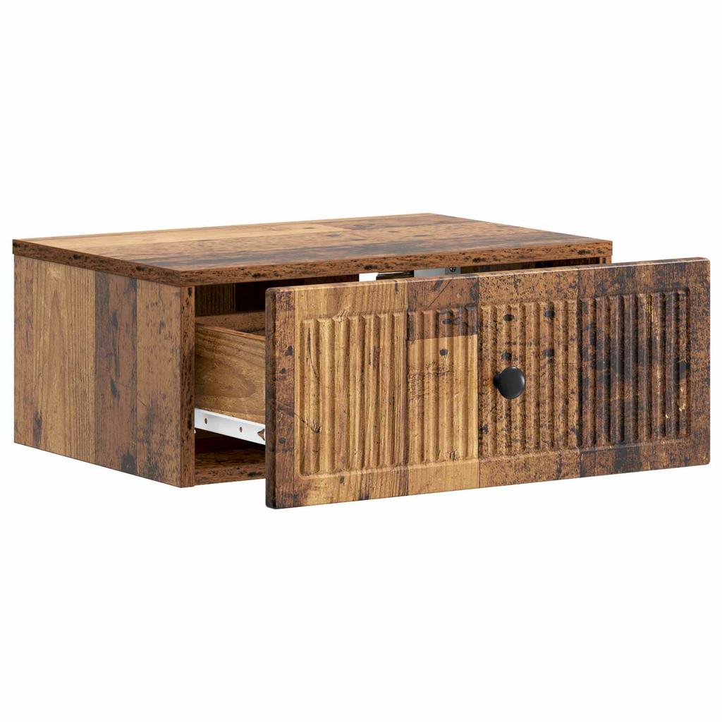 Nightstand Reclaimed Wood Look 49 x 34.5 x 20 cm Engineered Wood