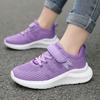 Fashion Cute Girls Casual Shoes Lightweight Mesh Running Sneakers Student Kids Flat Comfortable Walking Footwear Non Slip