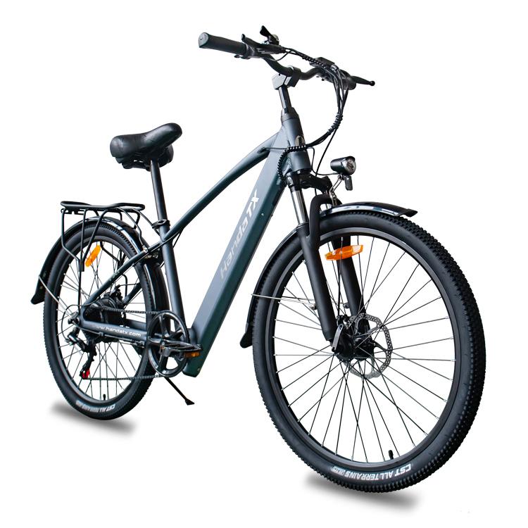 HedaTX TX1 500W Electric Bike, 28MPH Max Speed, Shimano 7-Speed, Removable Battery, 3 Riding Modes, Front & Rear Disc Brakes