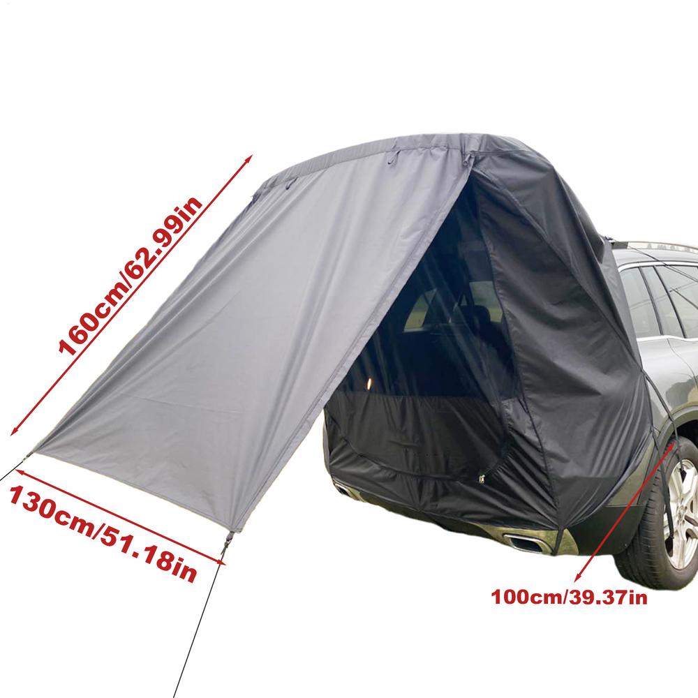 Outdoor Car Rear Tent Camping Picnic Car Rear Tent Oxford cloth Car Rear Extension Tent Sunshine-Proof Rain-Proof Car Rear Tent