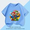 Super Mario Bros Mario Luigi Boy ShortSleeved Tshirt Summer Clothing Childrens TShirt Childrens Top