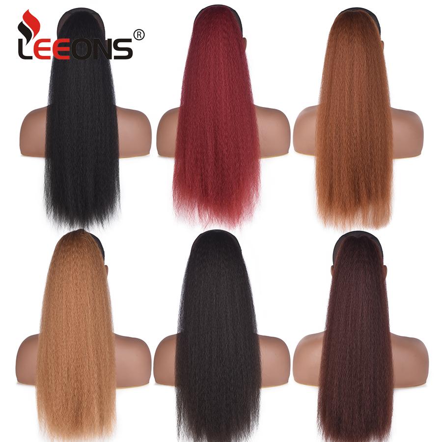 22 Inch Long Afro Kinky Curly Ponytail Synthetic Hair Pieces Drawstring Ponytail Hair Extensions False Hair Pieces