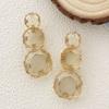   Simple Personalized Geometric Section Resin Transparent Exquisite Earrings, Versatile Daily Commuter Women's Jewelry