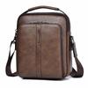 Męska skórzana torba na ramię typu crossbody Wodoodporna torba listonoszka na ramię do pracy, na podróże służbowe