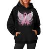 Women's Round-Neck Long-Sleeved Printed Top Hooded Sweatshirt