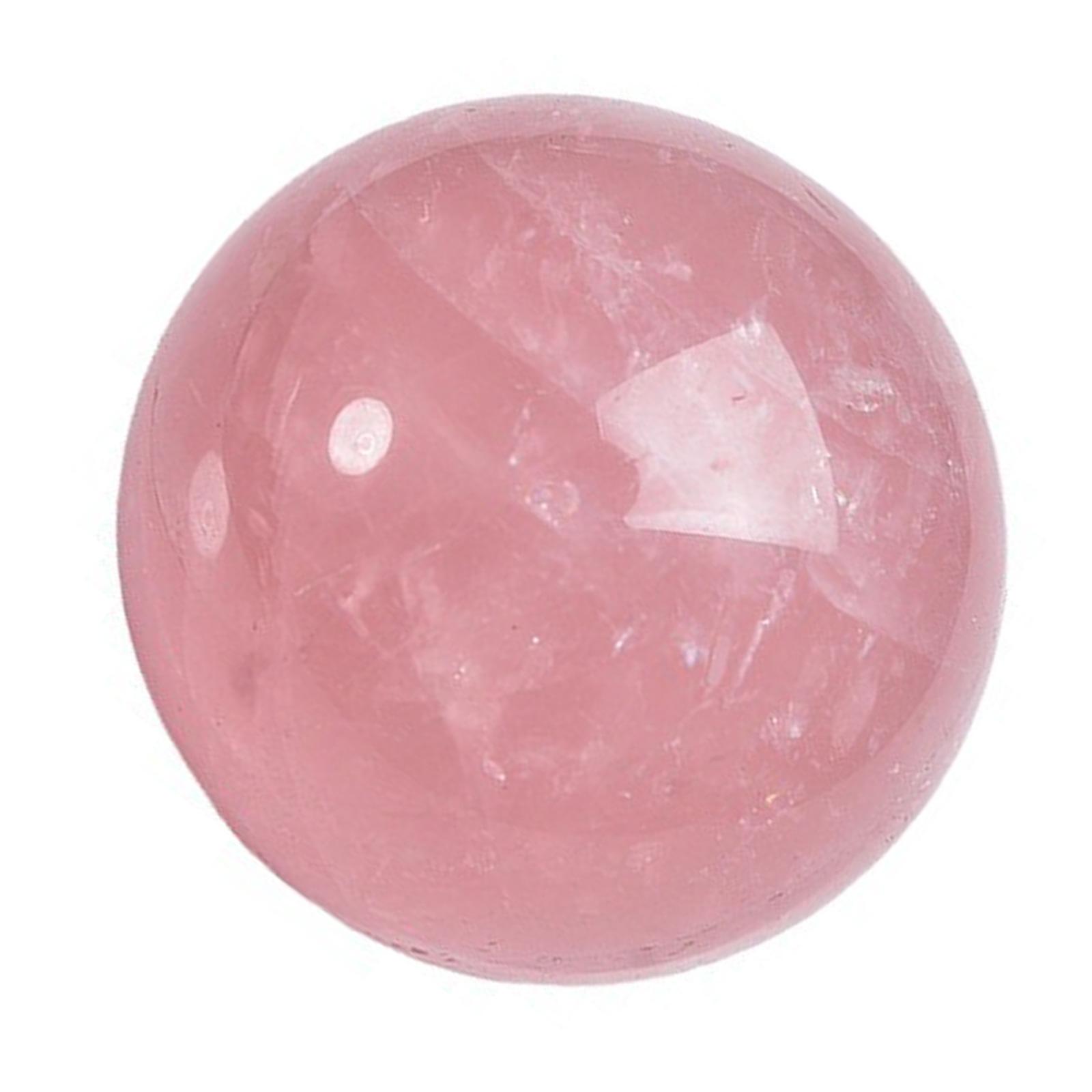 

Розовый кварцевый кристаллический шар 4 см, маленький хрустальный шар для домашнего офиса, декора и медитаций, усиливающих любовь и гармонию