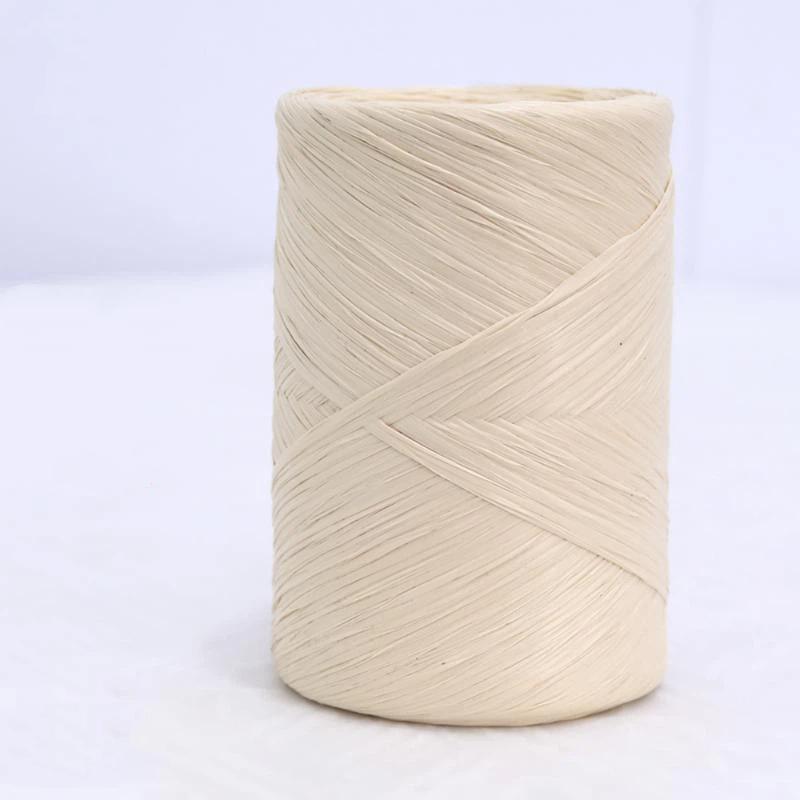 Raffia Straw Yarn 14 Colors 150m Lightweight Knitting Thread for Hand Crochet Beach Hat Travel Craft Projects