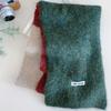 Korean version ins advanced sense color matching knitted scarf women's autumn and winter new soft waxy warm versatile couple scarf