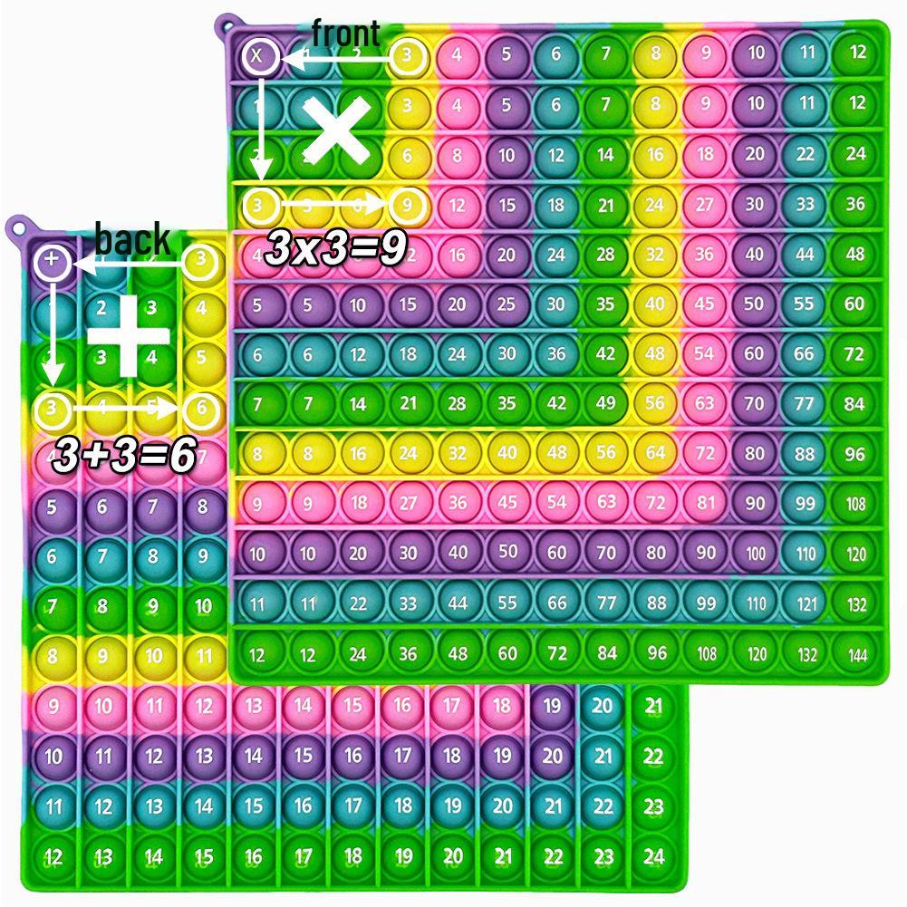 Macaron Multiplication & Addition Practice Board: Educational Math Toy