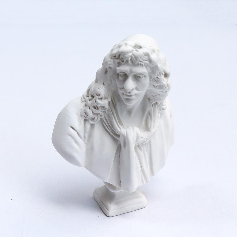 Kleine Harz-Gips-Skulptur: David & Venus Skizzenkopfmodelle