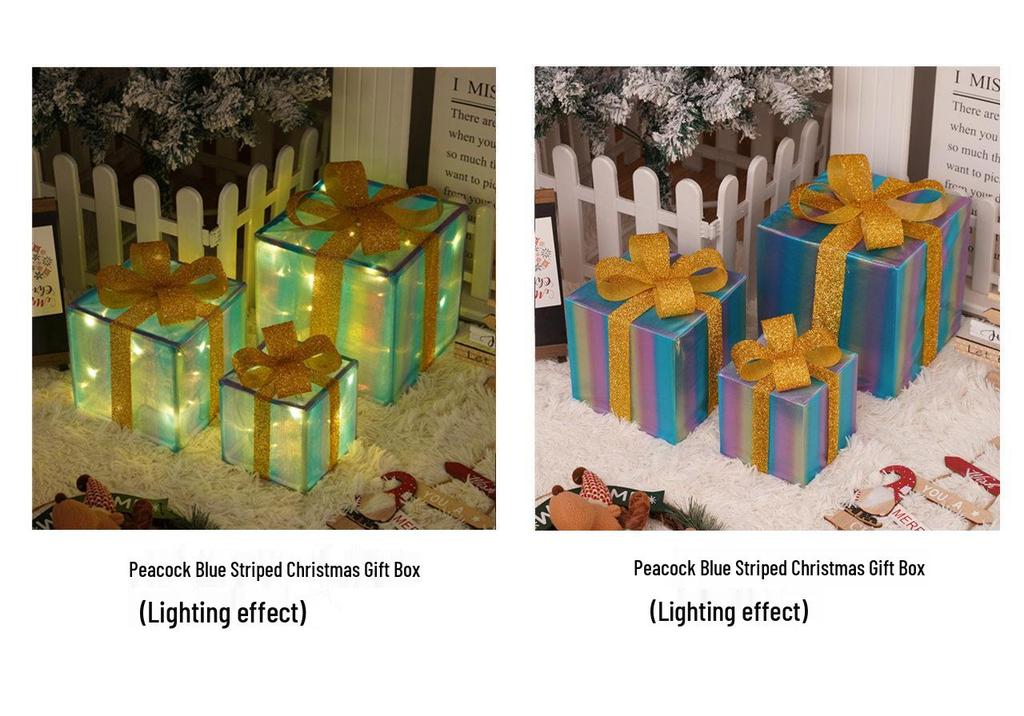 Christmas LED String Lights Gift Set: 3-Piece Decoration for Festive Party Atmosphere