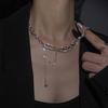 Versatile Neck Chain Temperament Collarbone Chain Design Sense Light Luxury Niche Necklace Pin Necklace New