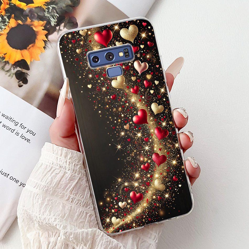 For Samsung Galaxy Note9 Elegant Floral Butterfly Phone Case For Samsung Note 9 SM-N960F SM-N9600 Soft Silicone TPU Cases