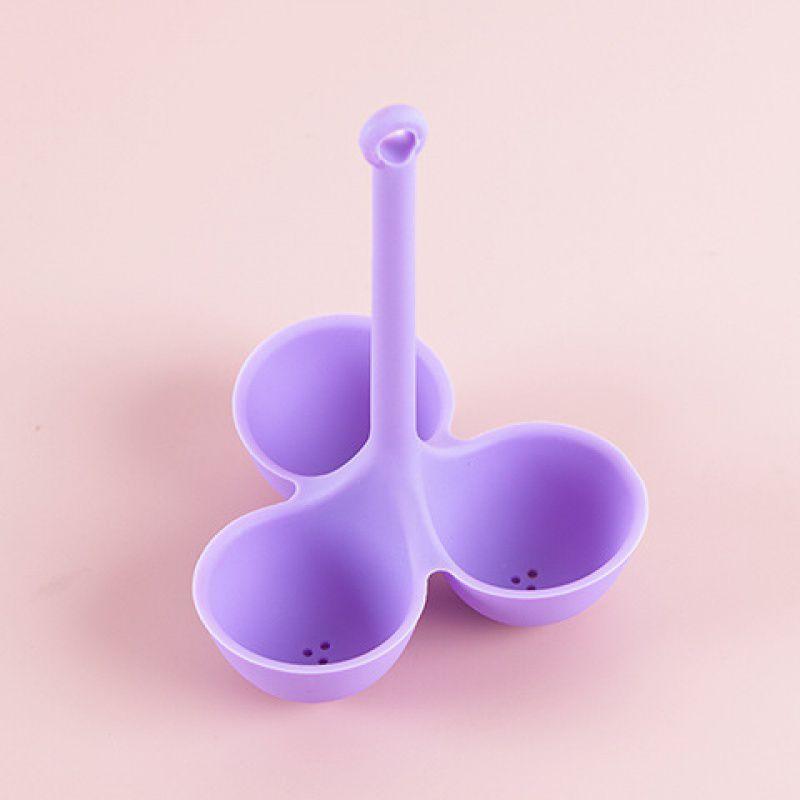 Egg Boiler Holder Heat-resistant Silicone Egg Steamer Tray With 5 Grids Eggs Poaching Boiling Cooker Rack Kitchen Egg Tools